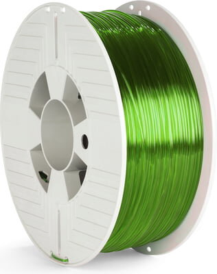 PET-G 1.75 mm filament green transparent Verbatim 1 kg