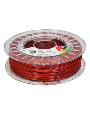 PLA filament glittery red glitter red 1.75 mm 750 g SmartFile