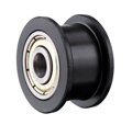 Black POM pulley GT2-10 - 20 teeth smooth