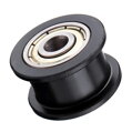 Black POM pulley GT2-10 - 20 teeth smooth