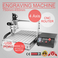 CNC milling machine - milling machine tool 3040 / 6040 4 axis CNC
