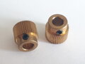 Extruder feed wheel