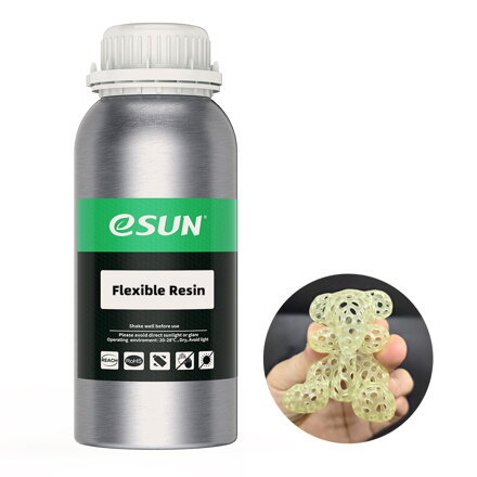 eResin - Flex - flexible resin for eSUN LCD printers 0.5 kg