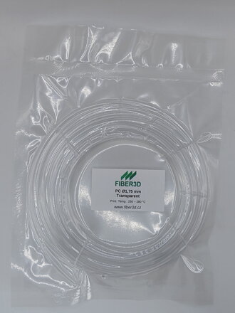 Vzorek FIBER3D PC - Polykarbonátové vlákno 1,75 mm 10 m