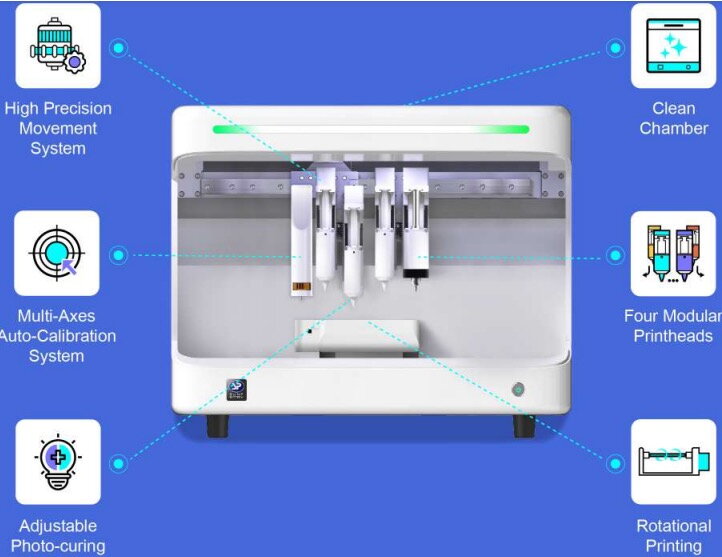 3D BIO printer for the printing of organs and tissues