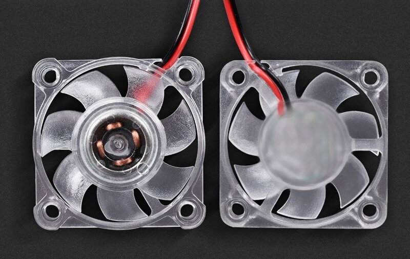 Silent fan 40 x 40 x 10 with blue diode Silent fan 40 x 40 x 10 with blue diode