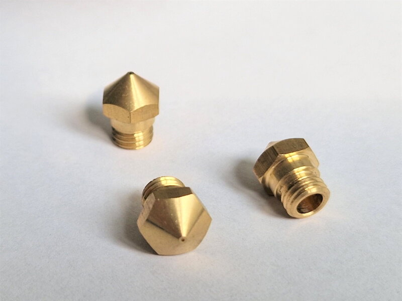MK10 brass nozzle - Flashforge, Makerbot, Wanhao