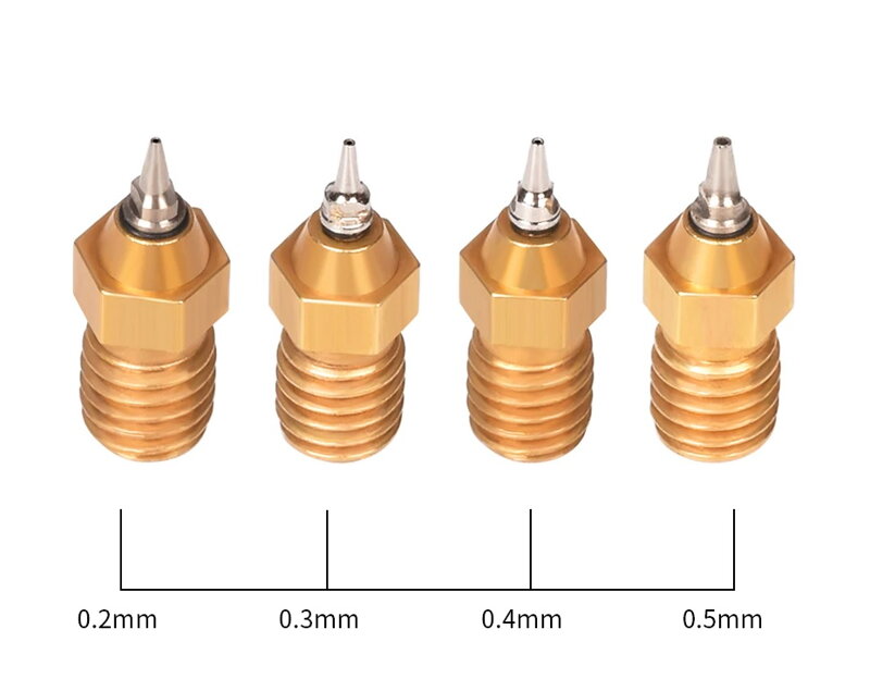 Brass nozzle M6 with airbrush tip
