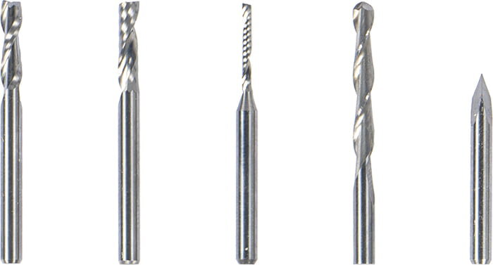 CNC BITS - Set of 5 pcs for Snapmaker CNC BITS - Set of 5 pcs for Snapmaker