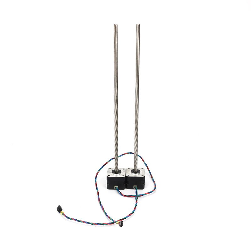 Step motor axis from with integrated trapesis T8x8 and matrix Step motor axis from with integrated trapesis T8x8 and matrix