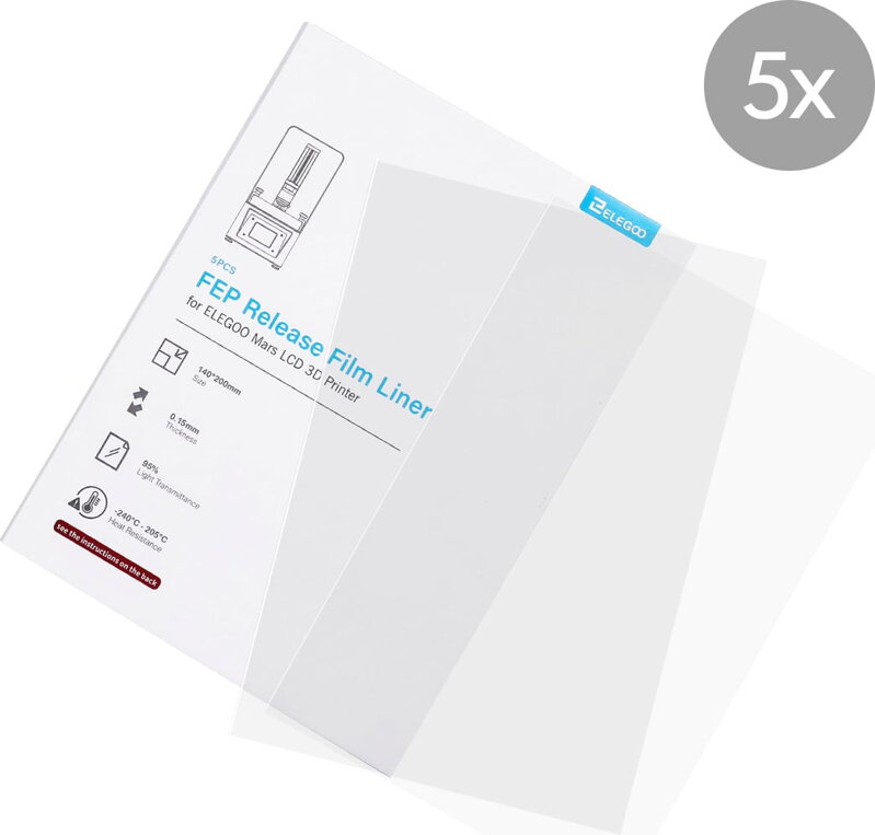 Elegoo set of FEP foils - 5 pcs Elegoo set of FEP foils - 5 pcs