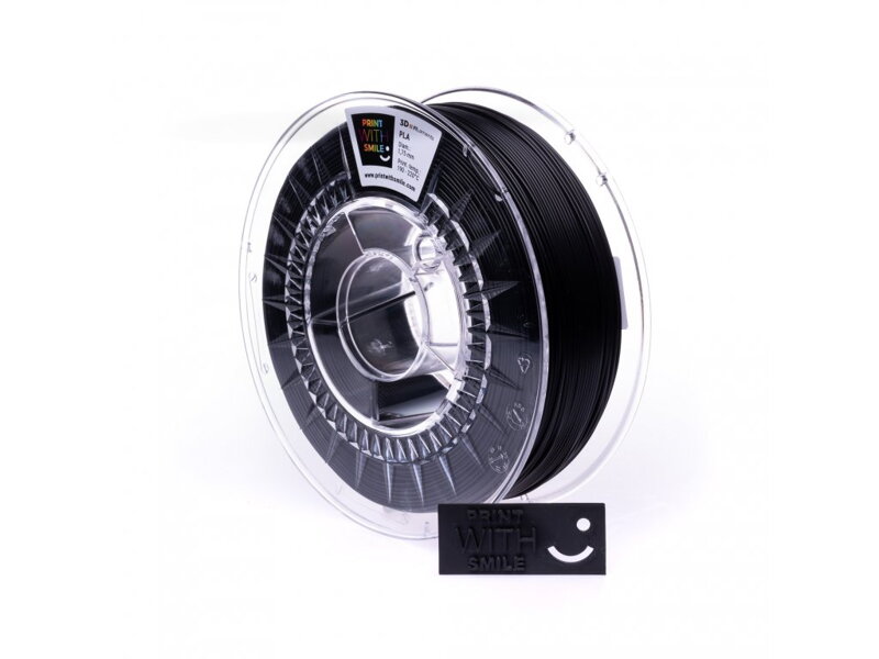 Print with Smile - PLA - 1.75 mm - Black - 2500 g Print with Smile - PLA - 1.75 mm - Black - 2500 g
