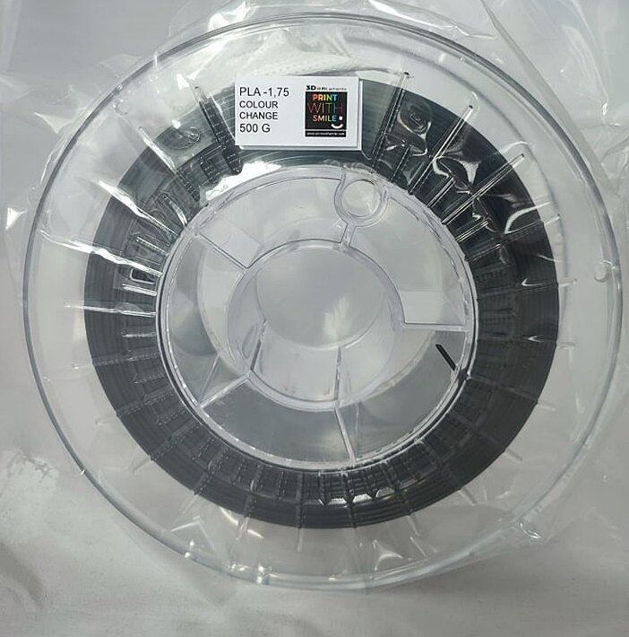 Print with Smile - PLA - 1.75 mm - 500 g - Runs Color Print with Smile - PLA - 1.75 mm - 500 g - Runs Color