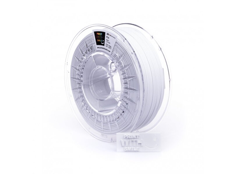 Print with Smile - PLA - 1.75 mm - White - 2500 g Print with Smile - PLA - 1.75 mm - White - 2500 g