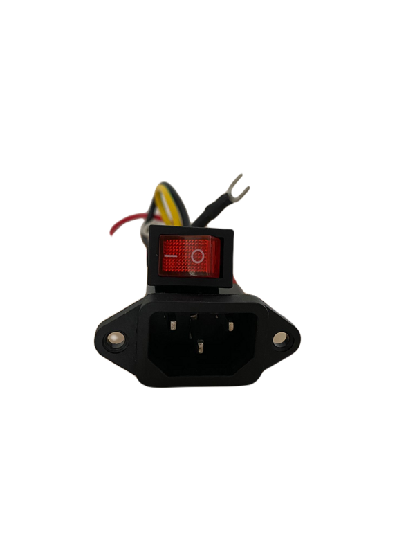 Power cable connector with switch Power cable connector with switch