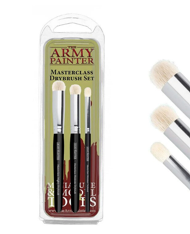 Army Painter Masterclass Drybrush Set - set of brushes