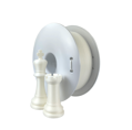 PLA FIBERSATIN FILAMENT White Pearl Semi-Matte 1,75mm Fiberlogy 850g