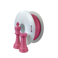 PLA FIBERSATIN FILAMENT pink semi-matte 1.75mm fiberlogs 850g