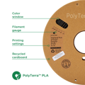 PLA PolyTerra filament Rose 1,75mm Polymaker 1000 g
