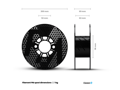 Filament-PM PET-G printing string black 1.75 mm 1 kg Filament PM