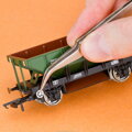 Vallejo T12004 stainless steel tweezers - bent