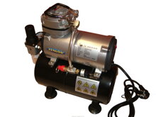 Airbrush hobby compressor Fengda AS-186 with pressure vessel