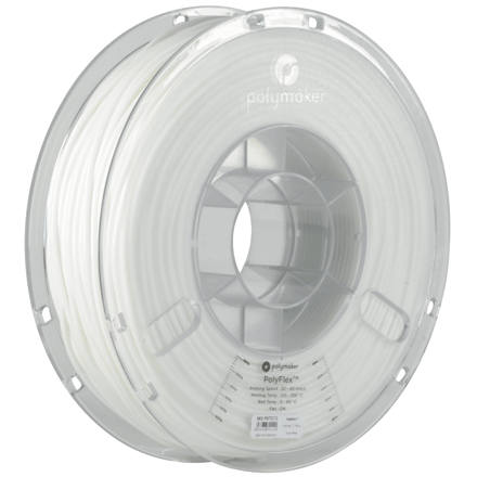 Polyflex TPU95 FILAMENT White 1,75mm Polymaker 750g