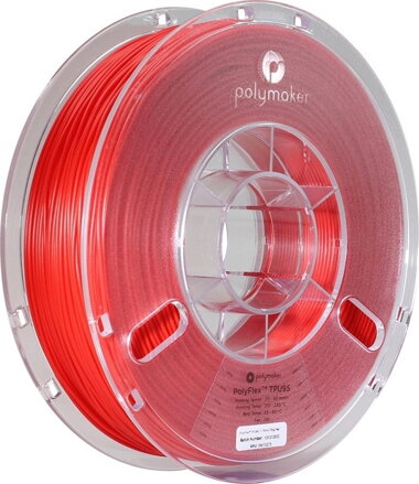 Polyflex TPU95 FILAMENT RED 1.75mm Polymaker 750g
