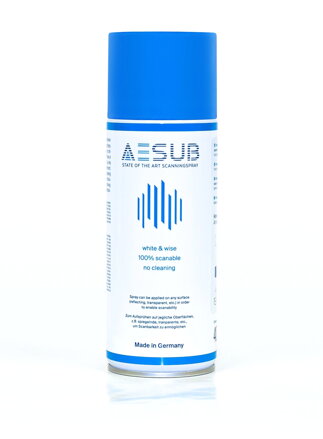 3D scanning spray evaporating blue disappearing aesub white 400 ml