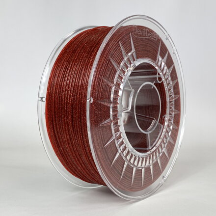 PLA filament 1.75 mm Galaxy sparkling red Devil Design 1 kg