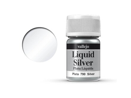 Vallejo Liquid Gold 70790 Silver (Alcohol Based) (35ml)