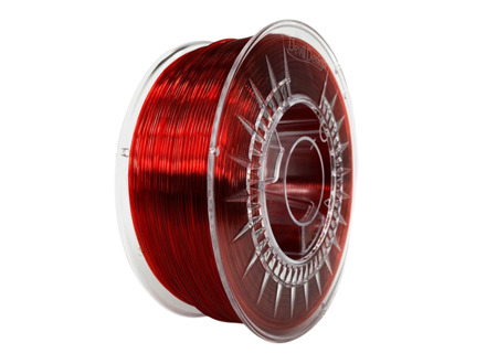 PMMA filament ruby red transparent 1.75mm Devil Design 1 kg