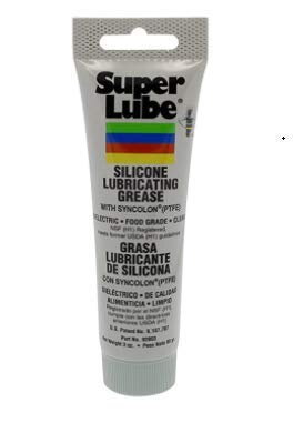 Super Lube 92003 Silikonové mazivo s PTFE, 85 g tuba, průsvitná bílá