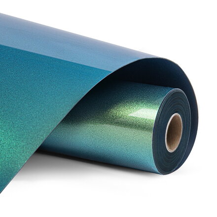 LOKLiK Zažehlovací fólie Chameleon - Zelená až fialová - 30.5 x 90 cm