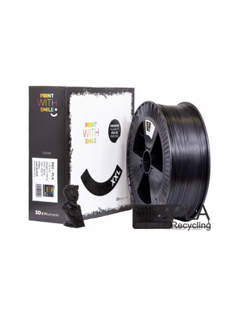 Print With Smile - REC-PLA - 1,75 mm - XXL Just BLACK - 2000 g