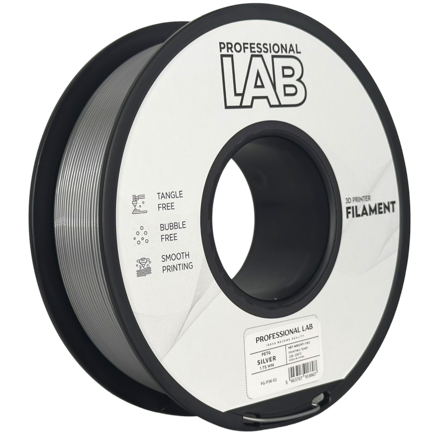 Filament PROFESSIONAL LAB PETG STŘÍBRNÁ 1,75 mm 1 kg