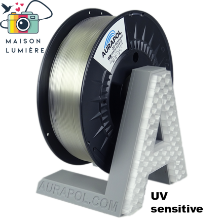 Filament AURAPOL PLA MYSTIC CLEAR UV 1,75 mm 1 kg.