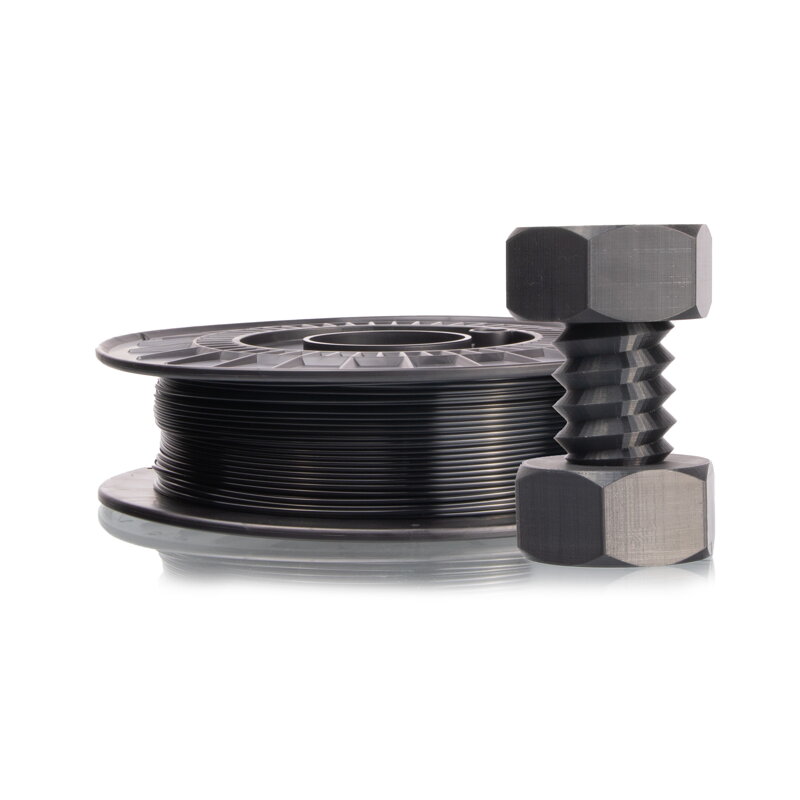 Filament-PM Pet-G string black transparent filament PM 1.75 mm 0.5 kg