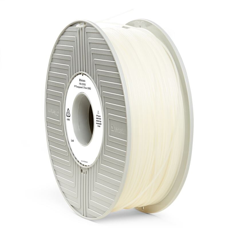 PP Filament 1.75 mm Transparent 0.5kg Verbatim PP Filament 1.75 mm Transparent 0.5kg Verbatim