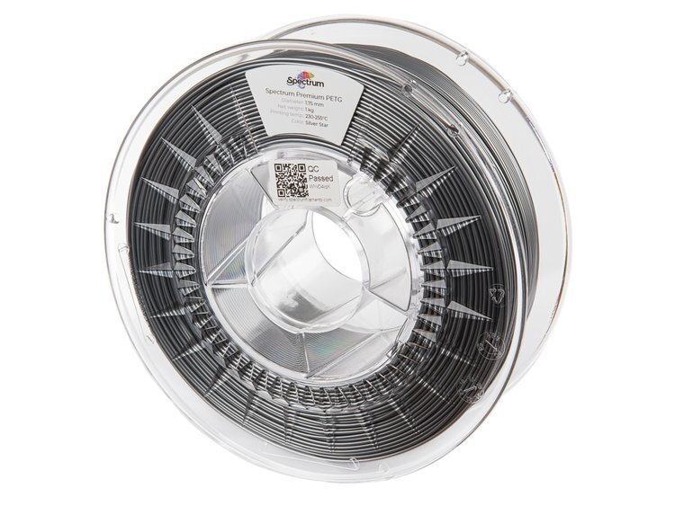 PETG Filament Silver Star 1.75 mm Spectrum 1 kg PETG Filament Silver Star 1.75 mm Spectrum 1 kg