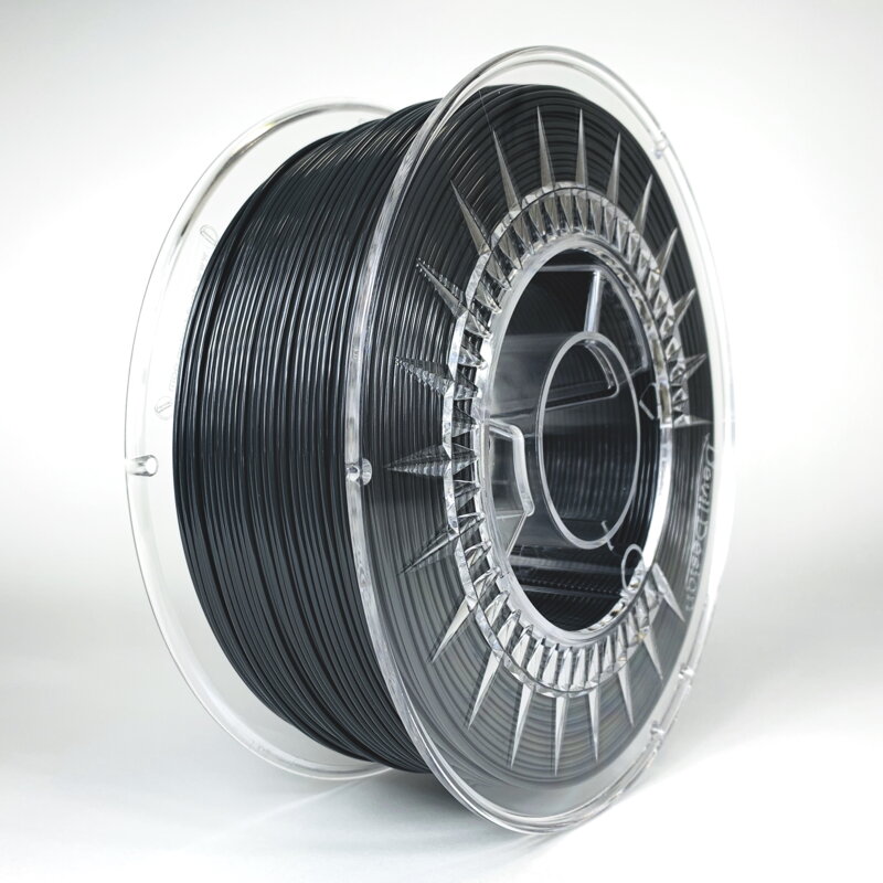 PET-G filament 1.75 mm dark gray Devil Design 1 kg PET-G filament 1.75 mm dark gray Devil Design 1 kg