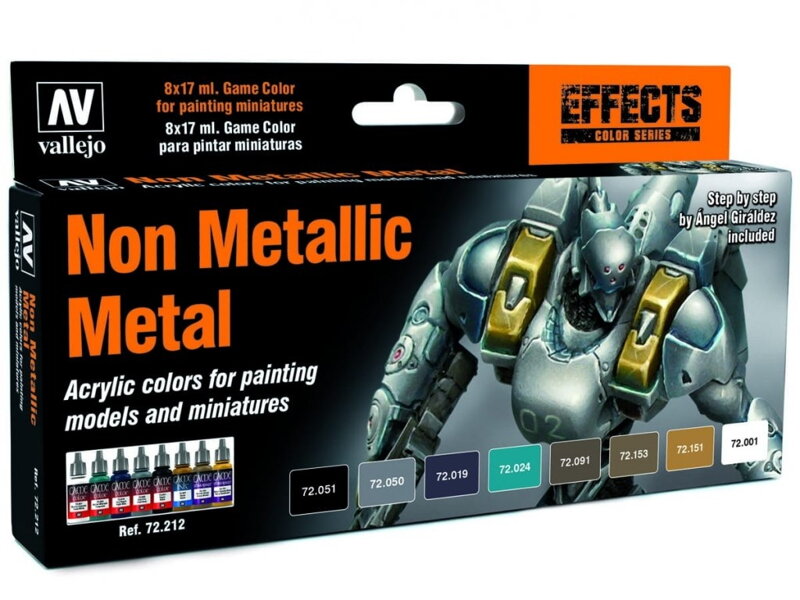 Vallejo Game Color Effects Set 72212 Non Metallic Metal (8) Vallejo Game Color Effects Set 72212 Non Metallic Metal (8)