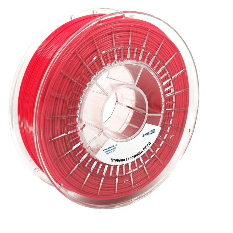 EKO MB PET-G FILAMENT Z Recycled 1.75 mm Neon coral eco-MB 0.75 kg