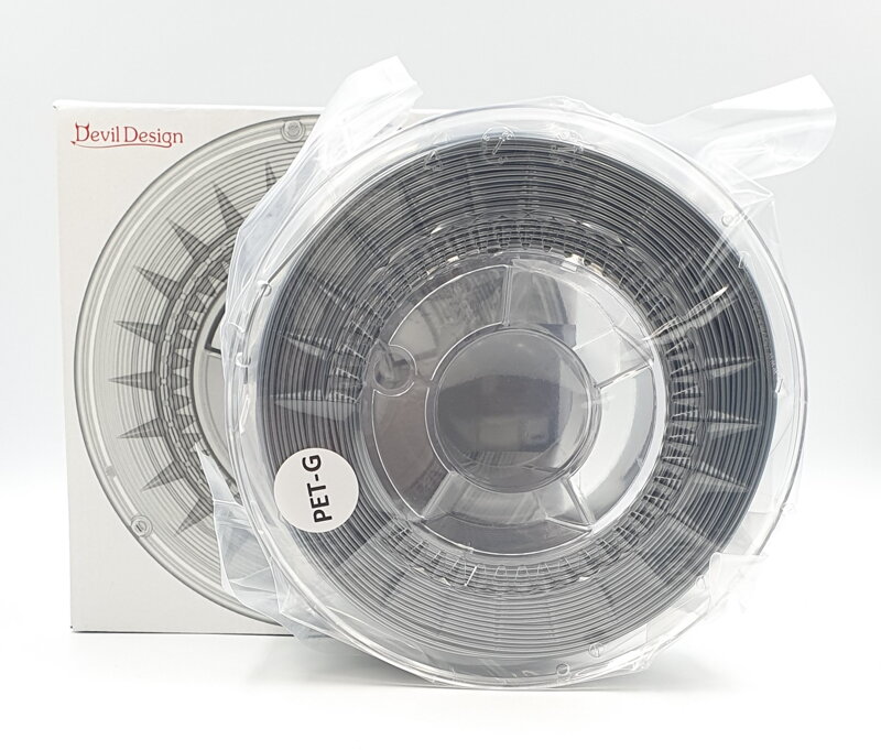 Pet-G Filament 1.75 mm Silver Devil Design 1 kg Pet-G Filament 1.75 mm Silver Devil Design 1 kg