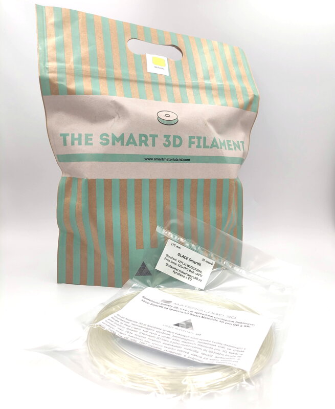 Sample 20 meters - Glace Filament Natural transparent 1.75 mm smartfil Sample 20 meters - Glace Filament Natural transparent 1.75 mm smartfil