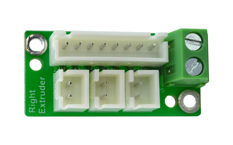 Flashforge Creator Pro 2 Deska pravého extruderu