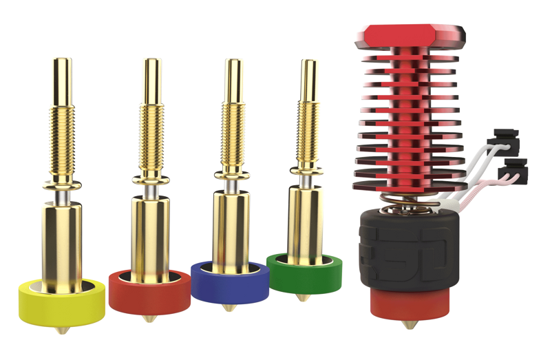 E3D RapidChange Revo™ Voron - 1,75 mm, 12V plně vybavená sada trysek