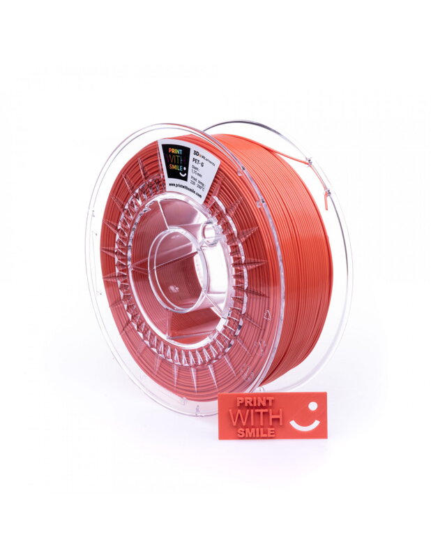 Print with Smile - Pet -G - 1.75 mm - Orange - 1 kg Print with Smile - Pet -G - 1.75 mm - Orange - 1 kg