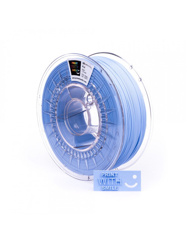 Print with Smile - PLA - 1.75 mm - Pastel Blue - 500 g Print with Smile - PLA - 1.75 mm - Pastel Blue - 500 g