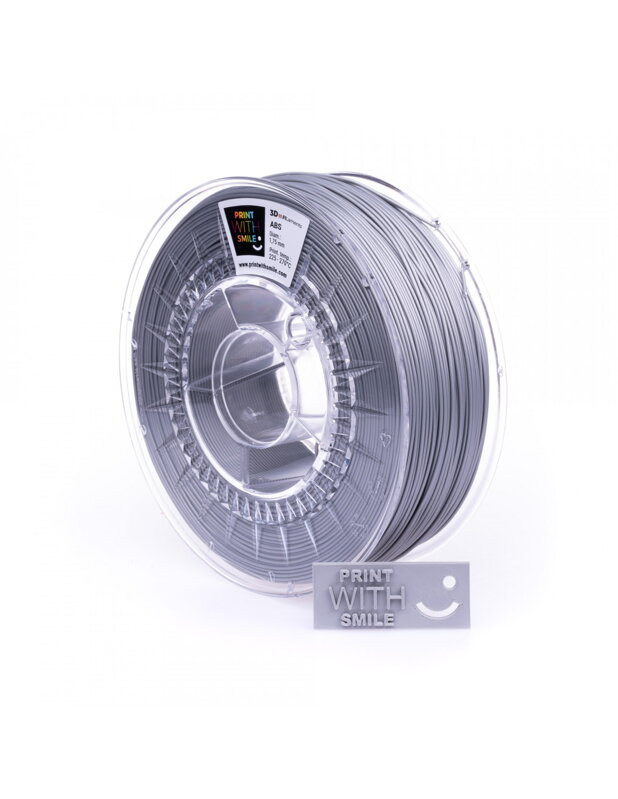 Print with smile - ABS - 1.75 mm - Silver Shine - 500 g Print with smile - ABS - 1.75 mm - Silver Shine - 500 g